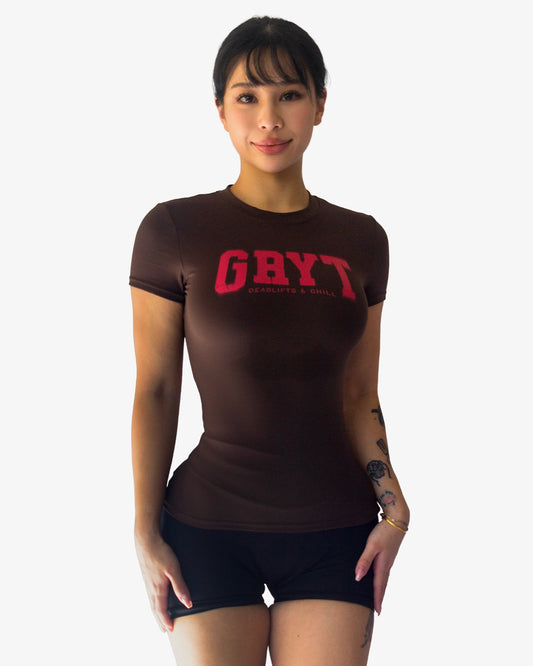 EVERYDAY BBL TEE - ESPRESSO